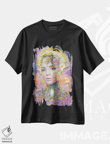 تیشرت طرح دار دریاد غروب، هنر فاخر معاصر اثر برت بیگرز | فروشگاه ایماژ