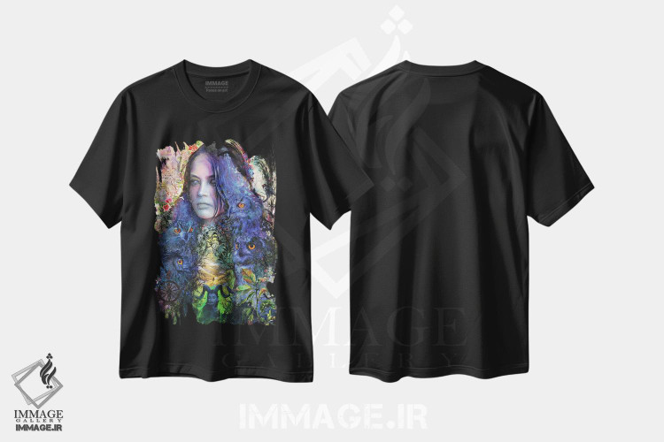 تیشرت طرح دار زیبای خفته اثر برت بیگرز | فروشگاه ایماژ