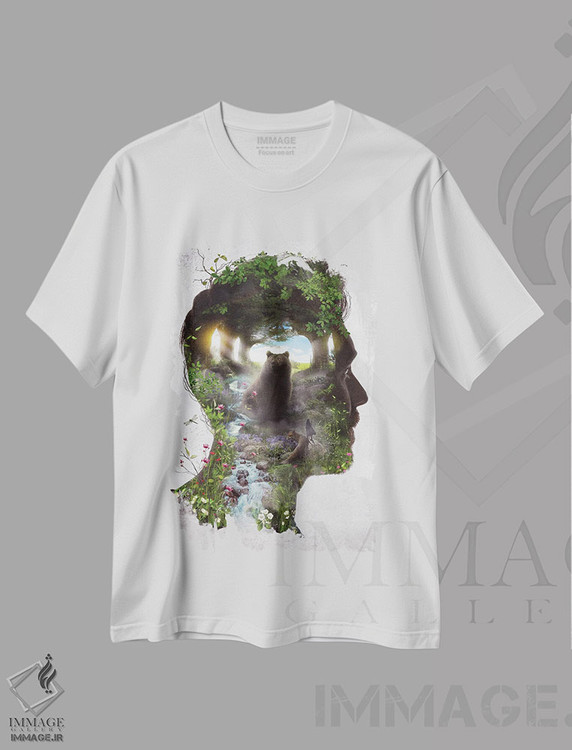 تیشرت طرح دار پادشاه خرس ها، هنر دیجیتال اثر برت بیگرز | فروشگاه ایماژ