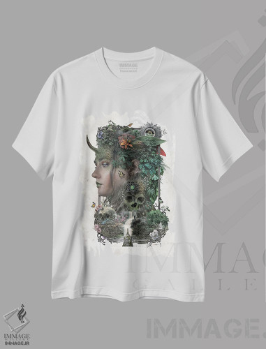 تیشرت طرح دار الهه مرگ، هنر دیجیتال اثر برت بیگرز | فروشگاه ایماژ