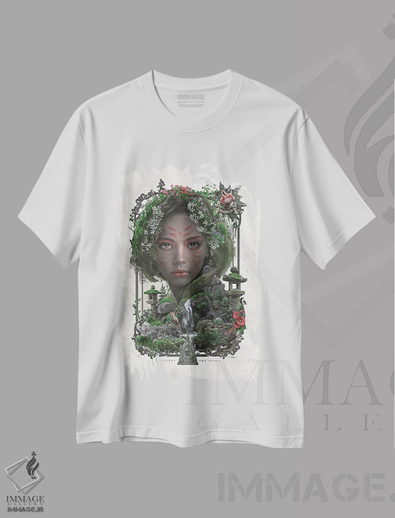 تیشرت طرح دار کیتسونه یوکای، هنر دیجیتال اثر برت بیگرز | immage.ir