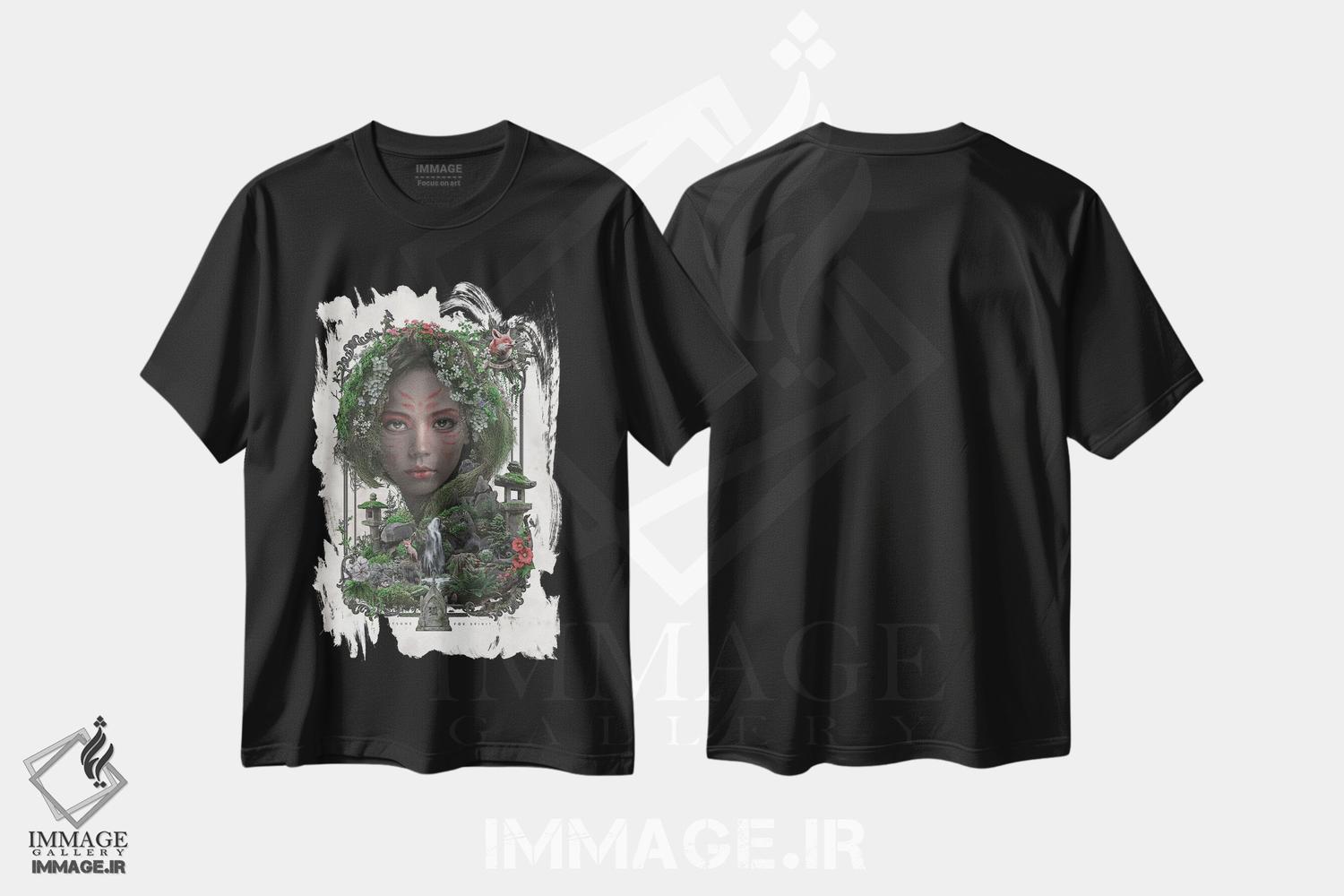 تیشرت طرح دار کیتسونه یوکای، هنر دیجیتال اثر برت بیگرز | فروشگاه ایماژ