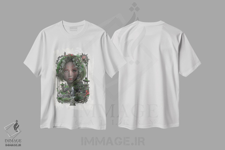 تیشرت طرح دار کیتسونه یوکای، هنر دیجیتال اثر برت بیگرز | immage.ir