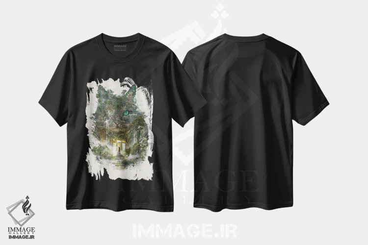 تیشرت طرح دار خواب های گربه، دکوراسیون جایگزین اثر برت بیگرز | فروشگاه ایماژ