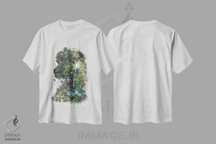 تیشرت طرح دار گوریل فراواقعی، هنر دیجیتال اثر برت بیگرز | فروشگاه ایماژ