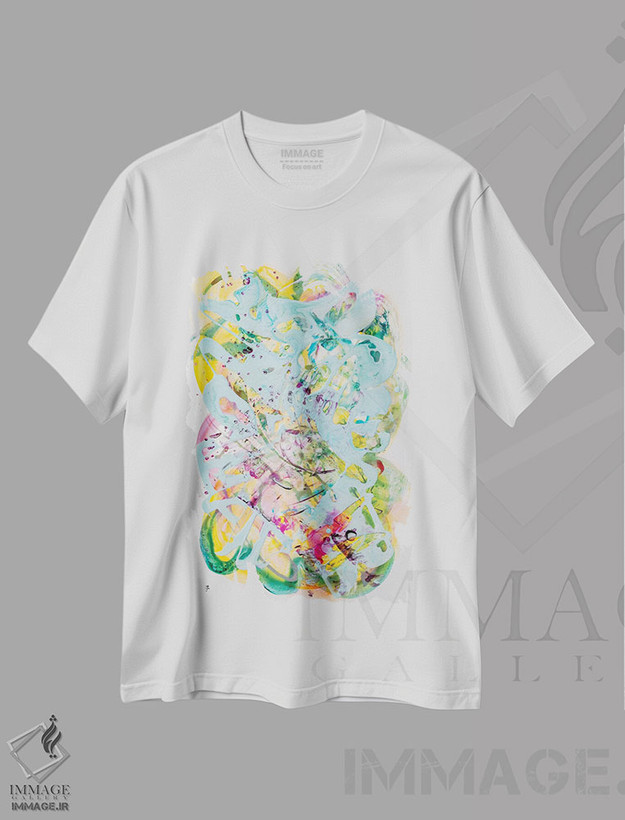 تیشرت طرح دار در اصل انگورهای بهم ریخته اثر بلیک براشر | فروشگاه ایماژ