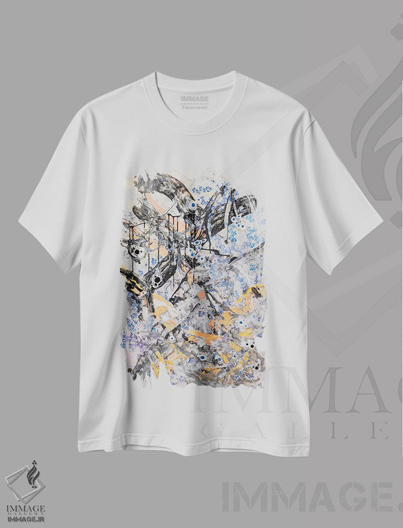 تیشرت طرح دار حتی چیزهای کوچک هم نه، آبستره اثر بلیک براشر | immage.ir