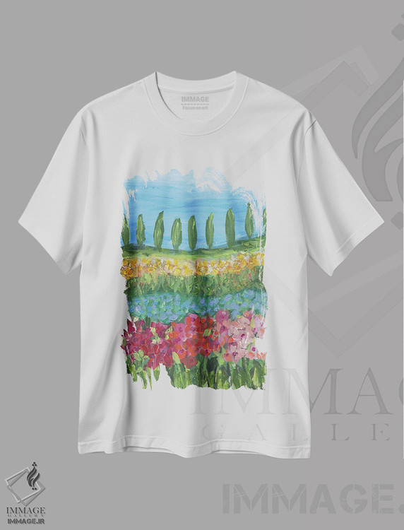 تیشرت طرح دار روزهای توسکانی، دکور معاصر اثر برندا بوش | immage.ir