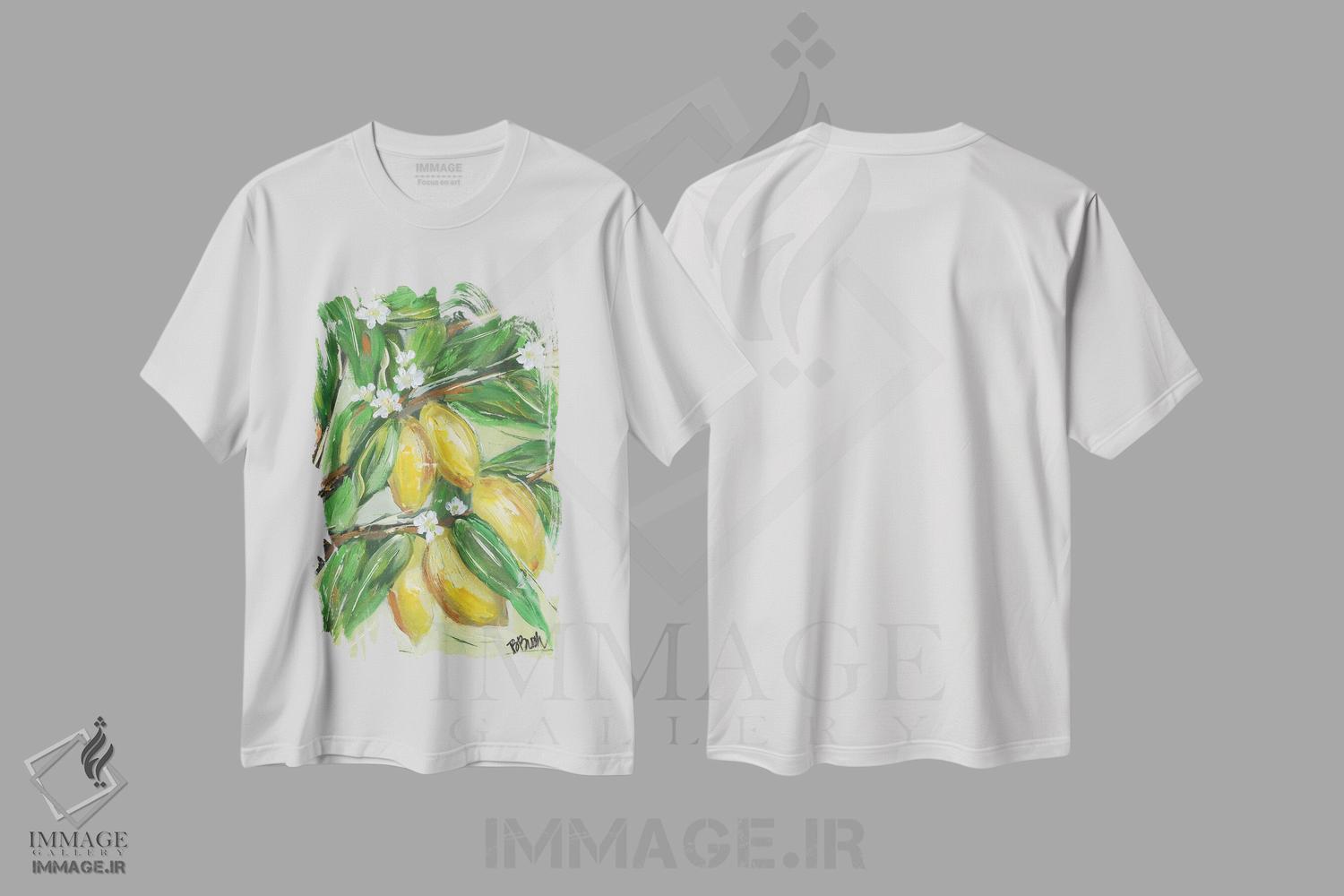 تیشرت طرح دار عاشق لیموها، تزئینی اثر برندا بوش | immage.ir