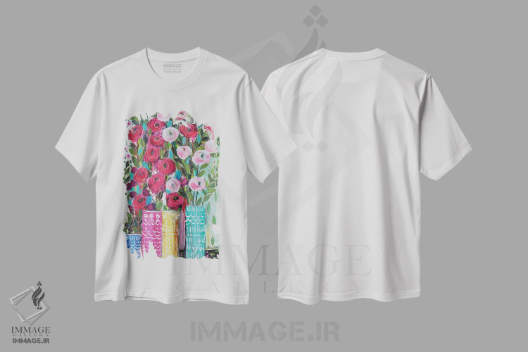 تیشرت طرح دار عشق در هواست، دکور معاصر اثر برندا بوش | فروشگاه ایماژ