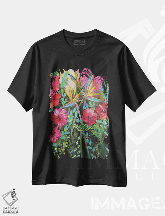 تیشرت طرح دار می خواهم گرمسیری شوم، دکور معاصر اثر برندا بوش | فروشگاه ایماژ