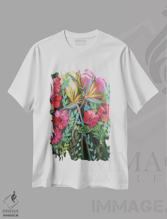 تیشرت طرح دار می خواهم گرمسیری شوم، دکور معاصر اثر برندا بوش | immage.ir