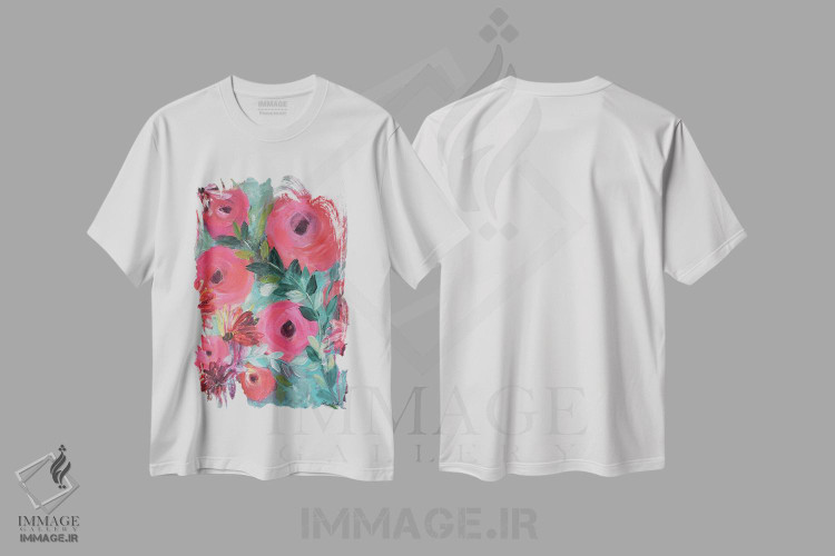 تیشرت طرح دار زیبا در صورتی، دکور معاصر اثر برندا بوش | immage.ir