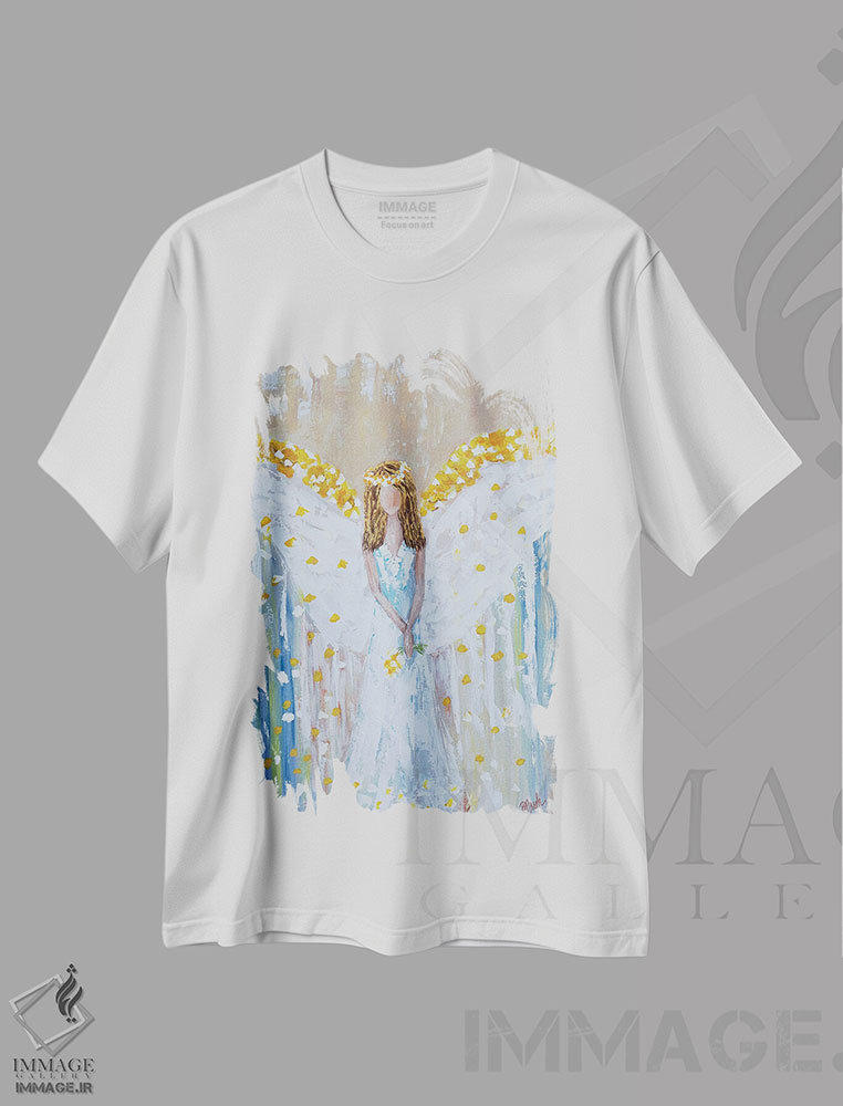 تیشرت طرح دار مایکلا، دکور معاصر اثر برندا بوش | فروشگاه ایماژ