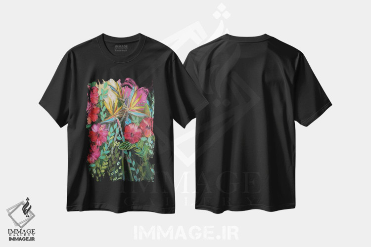 تیشرت طرح دار می خواهم گرمسیری شوم، دکور معاصر اثر برندا بوش | فروشگاه ایماژ