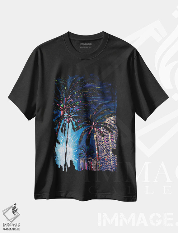 تیشرت طرح دار نمای کتلین، دکور معاصر اثر برندا بوش | immage.ir