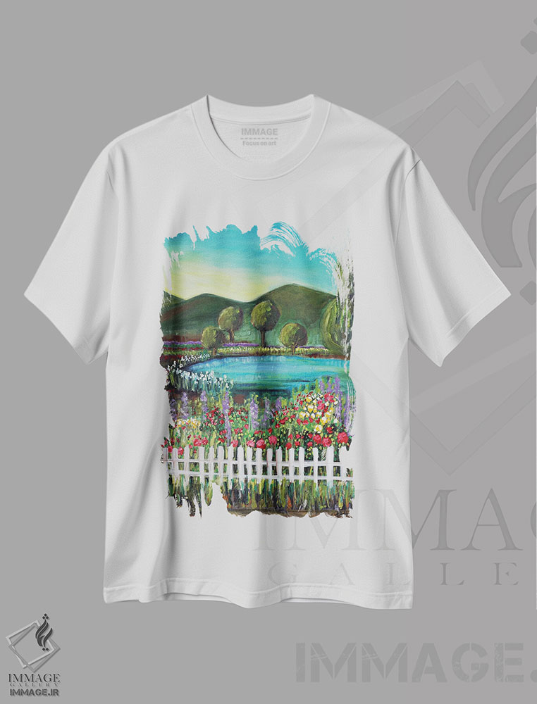 تیشرت طرح دار جاده های فرعی تمکیولا، دکور معاصر اثر برندا بوش | فروشگاه ایماژ