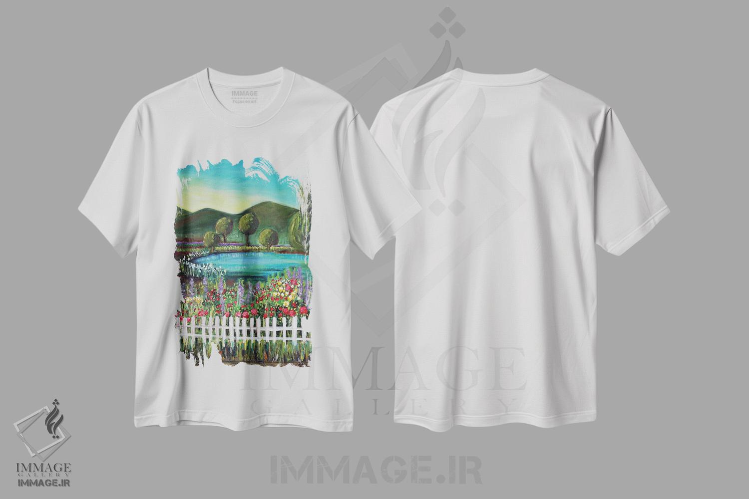 تیشرت طرح دار جاده های فرعی تمکیولا، دکور معاصر اثر برندا بوش | فروشگاه ایماژ