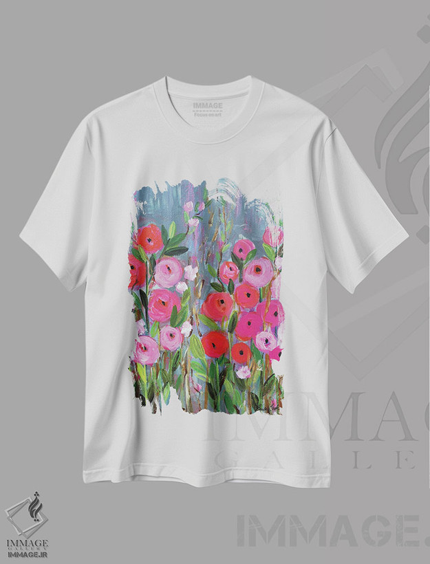 تیشرت طرح دار زیبایی در یک روز خاکستری، دکور معاصر اثر برندا بوش | فروشگاه ایماژ