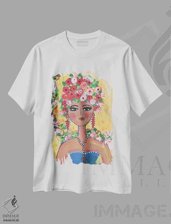 تیشرت طرح دار سنوریتای سایولیتا، تزئینی اثر برندا بوش | فروشگاه ایماژ