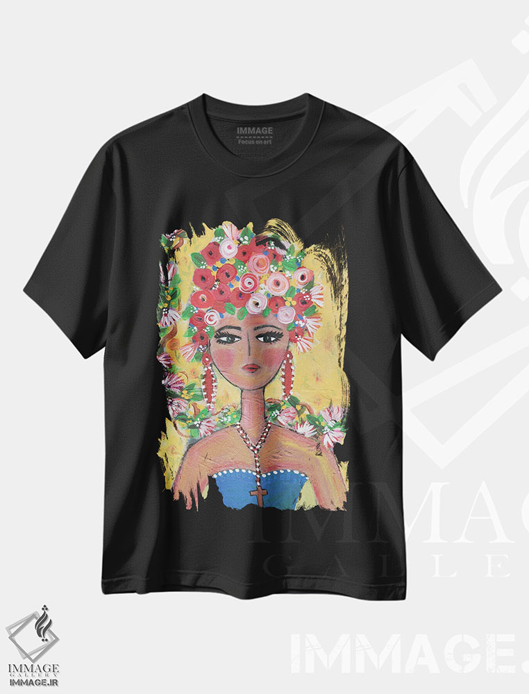 تیشرت طرح دار سنوریتای سایولیتا، تزئینی اثر برندا بوش | immage.ir