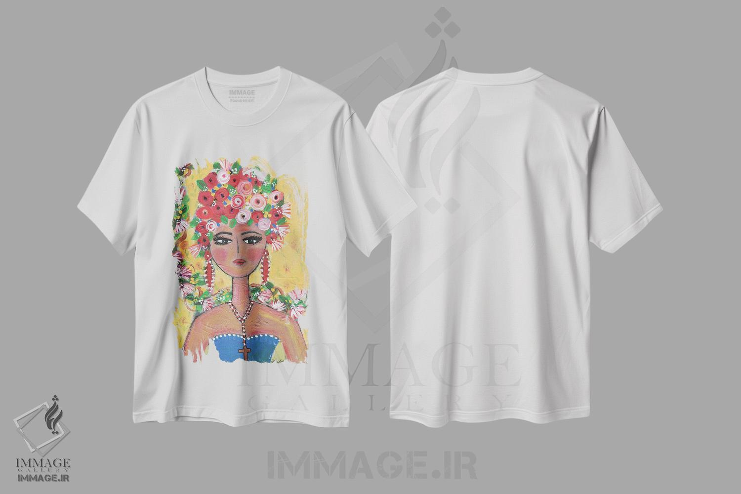 تیشرت طرح دار سنوریتای سایولیتا، تزئینی اثر برندا بوش | فروشگاه ایماژ