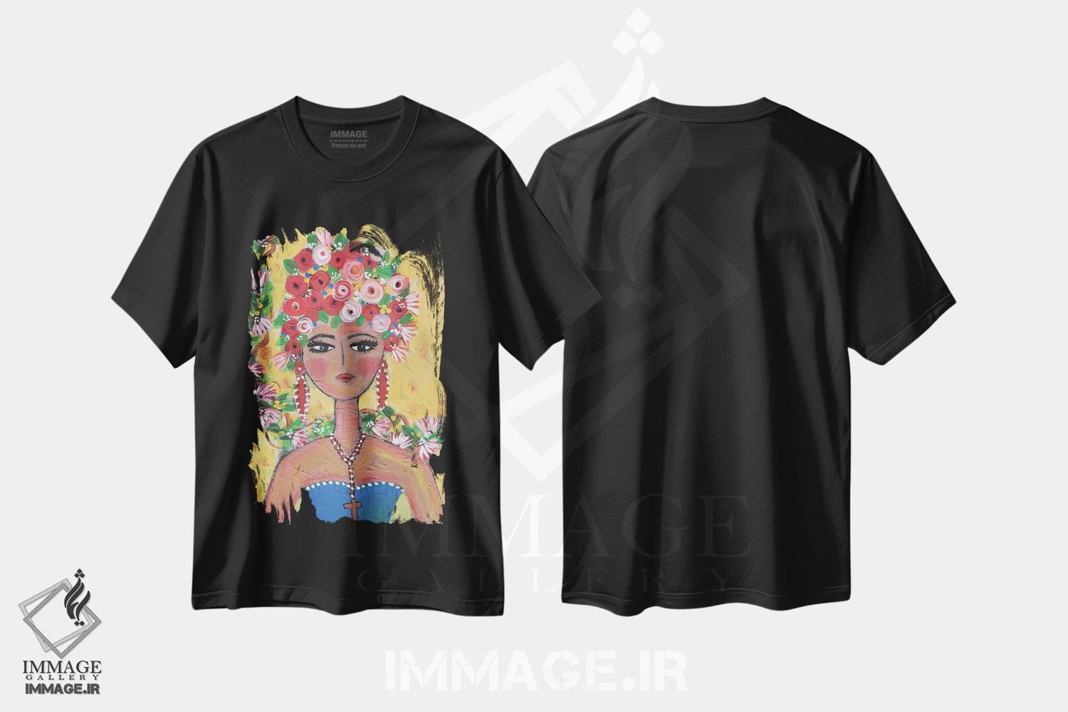 تیشرت طرح دار سنوریتای سایولیتا، تزئینی اثر برندا بوش | immage.ir