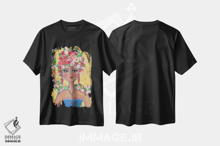 تیشرت طرح دار سنوریتای سایولیتا، تزئینی اثر برندا بوش | immage.ir