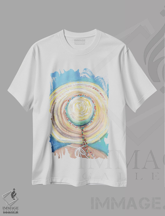 تیشرت طرح دار روزهای ساحلی، دکور معاصر اثر برندا بوش | فروشگاه ایماژ