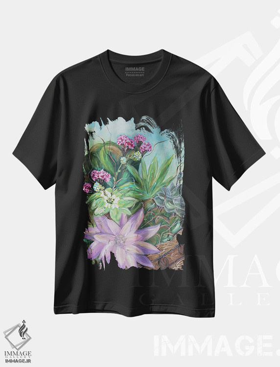 تیشرت طرح دار سبد ساکولنت ها، دکور معاصر اثر برندا بوش | فروشگاه ایماژ