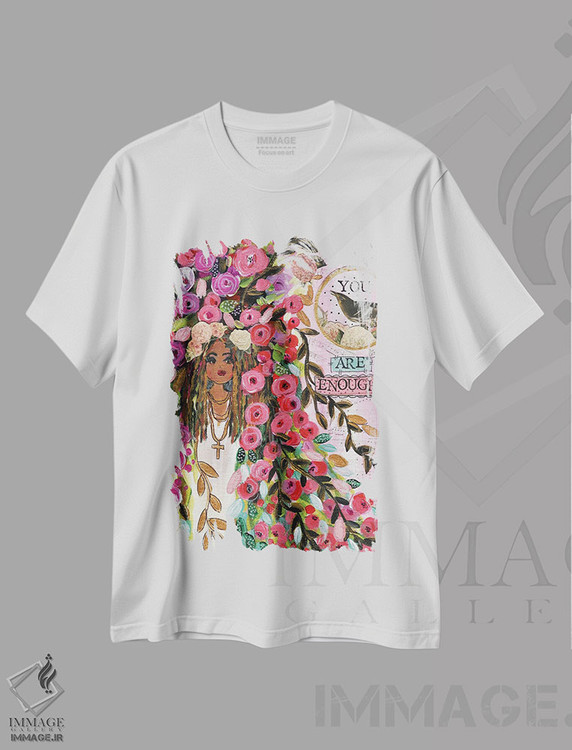 تیشرت طرح دار تو کافی هستی، دکور معاصر اثر برندا بوش | immage.ir