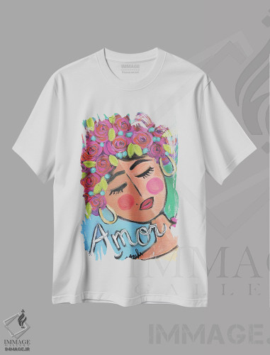 تیشرت طرح دار عشق بهترین دوست، دکور معاصر اثر برندا بوش | فروشگاه ایماژ