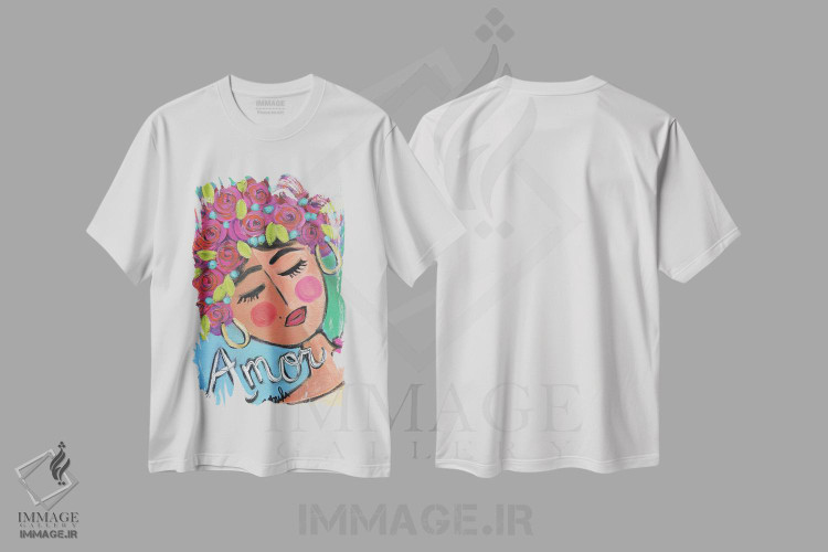 تیشرت طرح دار عشق بهترین دوست، دکور معاصر اثر برندا بوش | فروشگاه ایماژ