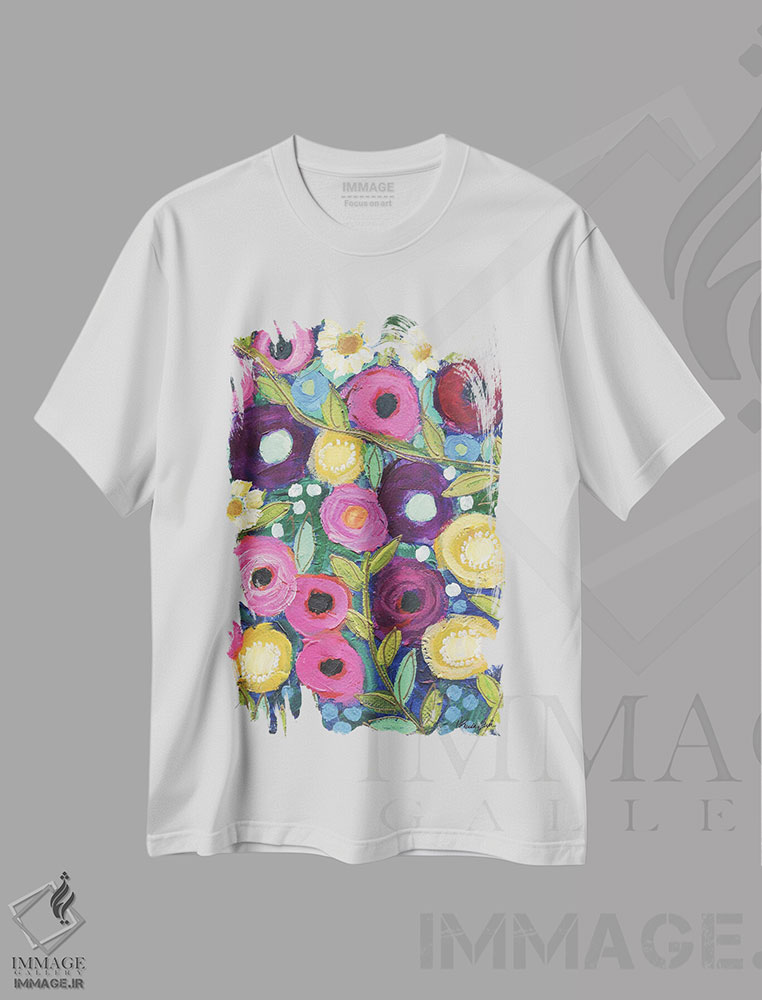 تیشرت طرح دار چراغ های باغ III، دکور معاصر اثر برندا بوش | immage.ir