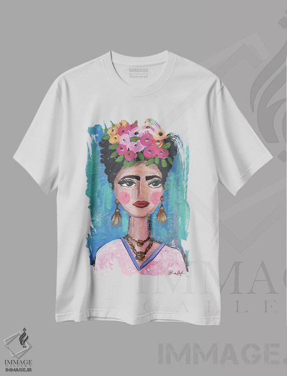 تیشرت طرح دار فریدا کلاسیک، مدیوم اثر برندا بوش | immage.ir