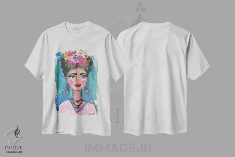 تیشرت طرح دار فریدا کلاسیک، مدیوم اثر برندا بوش | immage.ir