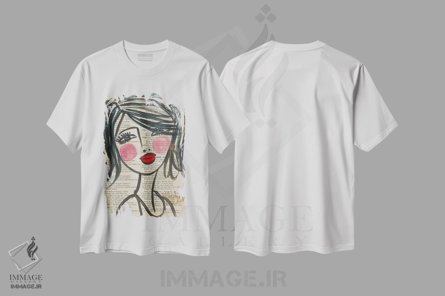 تیشرت طرح دار Please,بانو، لطفاً، تزئینی اثر برندا بوش | immage.ir