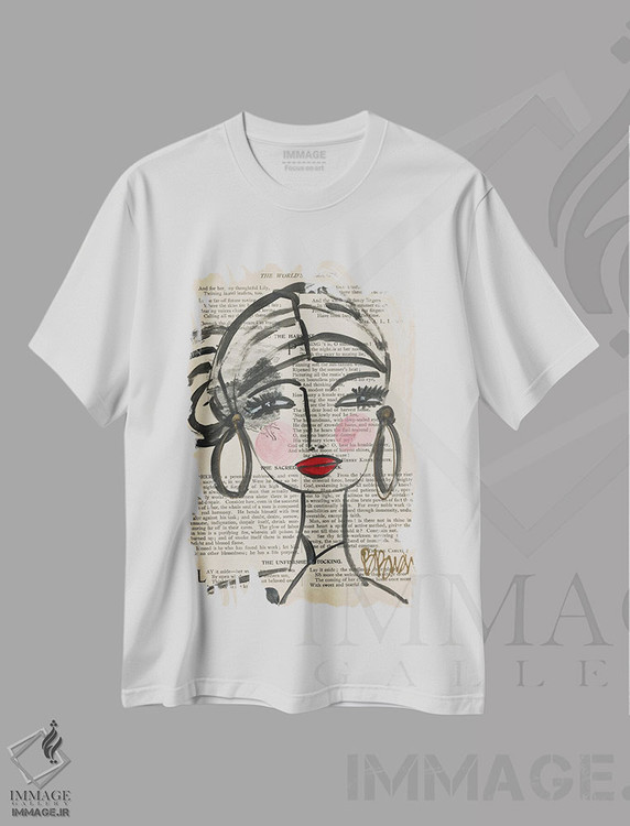 تیشرت طرح دار درخشان و پربرکت، تزئینی اثر برندا بوش | immage.ir