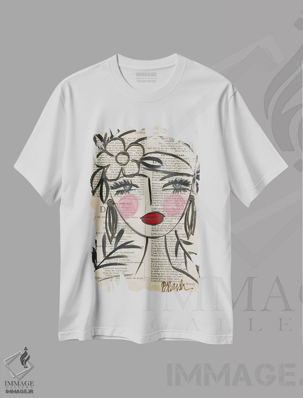 تیشرت طرح دار موسیقی تابستانی، تزئینی اثر برندا بوش | فروشگاه ایماژ