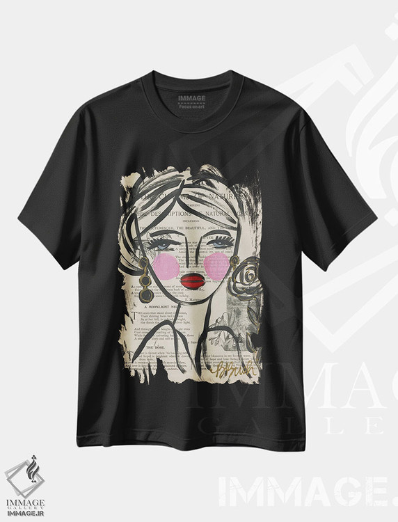 تیشرت طرح دار رز، تزئینی اثر برندا بوش | immage.ir