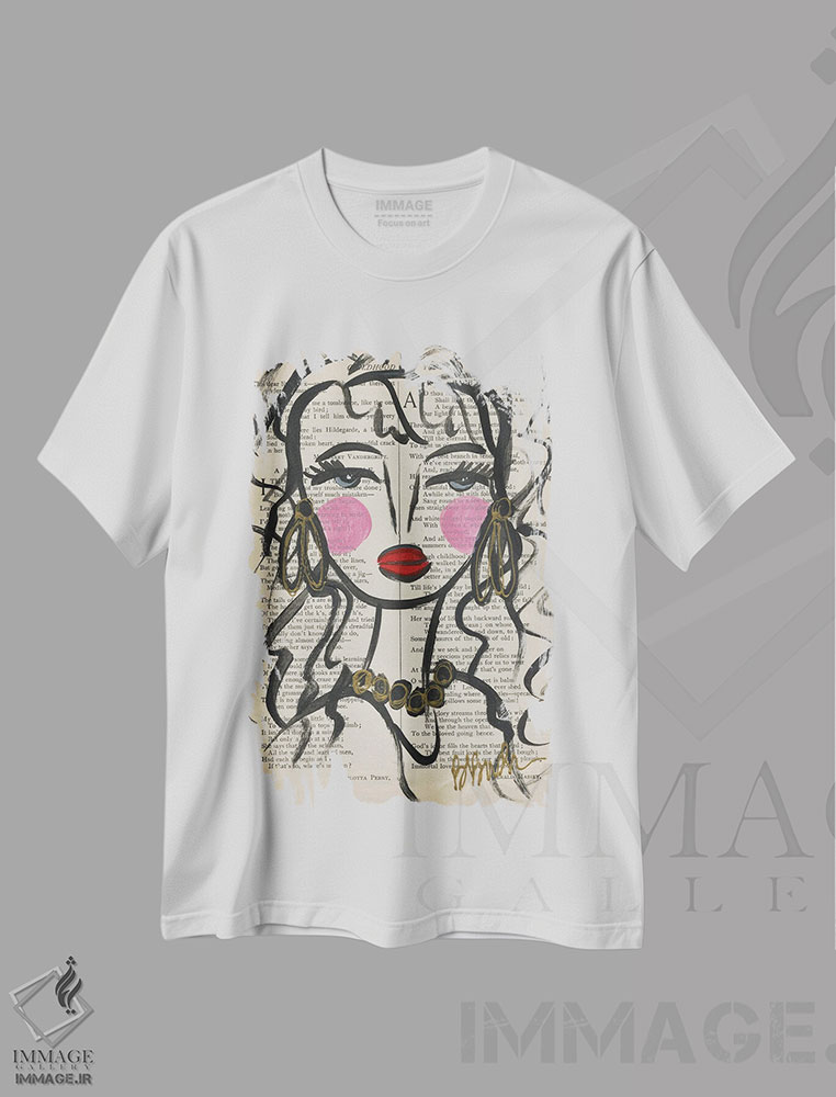 تیشرت طرح دار عشق جاودانه، تزئینی اثر برندا بوش | immage.ir