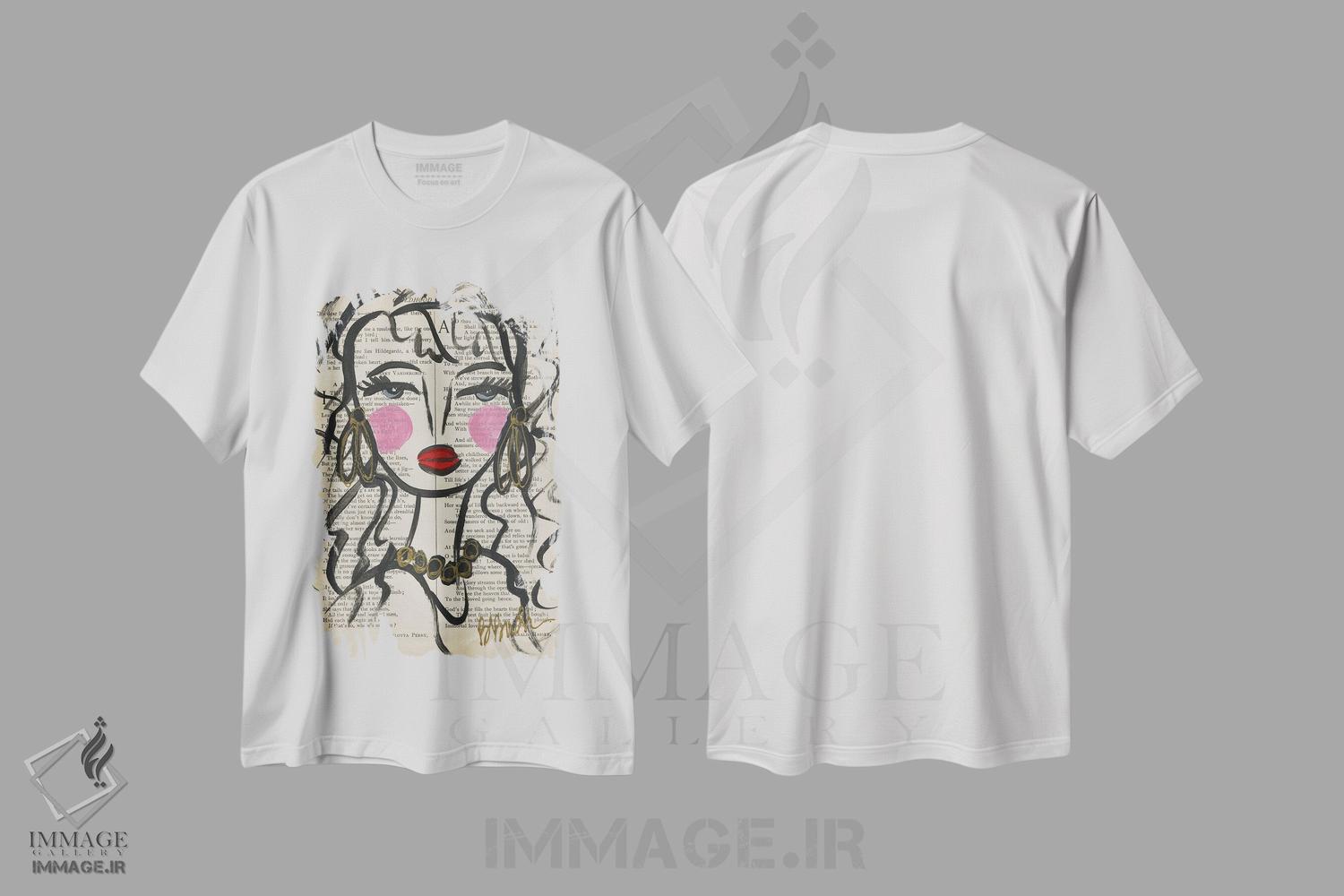 تیشرت طرح دار عشق جاودانه، تزئینی اثر برندا بوش | immage.ir
