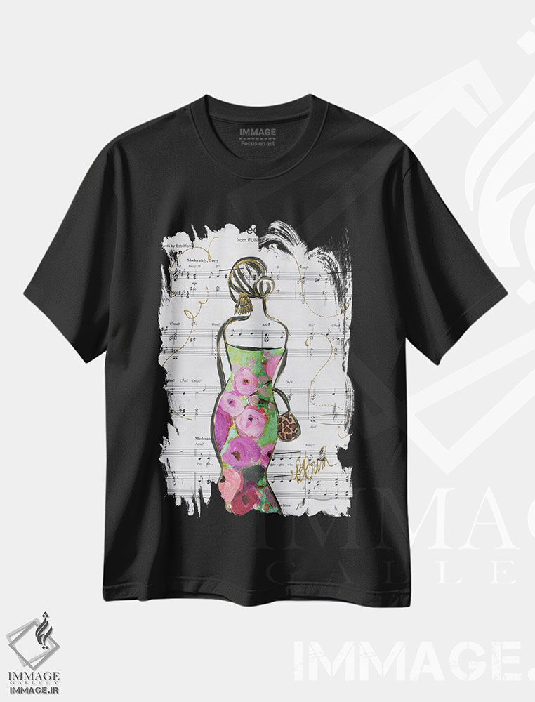 تیشرت طرح دار مردم، تزئینی اثر برندا بوش | immage.ir