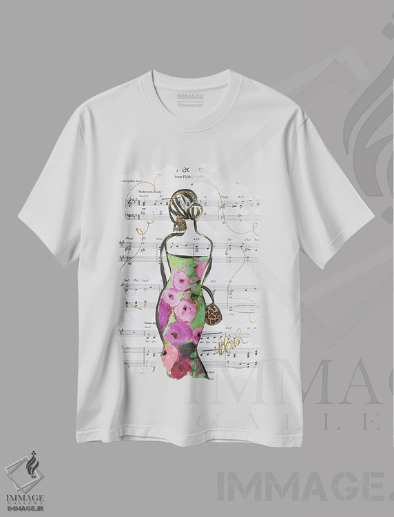 تیشرت طرح دار مردم، تزئینی اثر برندا بوش | فروشگاه ایماژ
