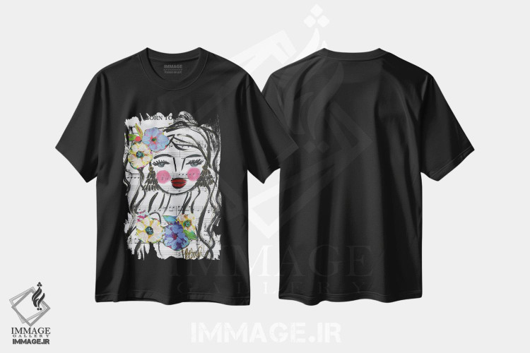 تیشرت طرح دار زاده شده برای سرکشی، تزئینی اثر برندا بوش | immage.ir
