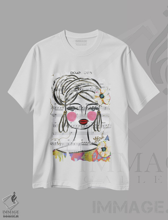 تیشرت طرح دار مرکز شهر، تزئینی اثر برندا بوش | immage.ir