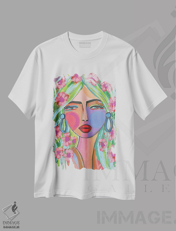 تیشرت طرح دار برای همیشه پری دریایی، دکور بوهمی اثر برندا بوش | فروشگاه ایماژ