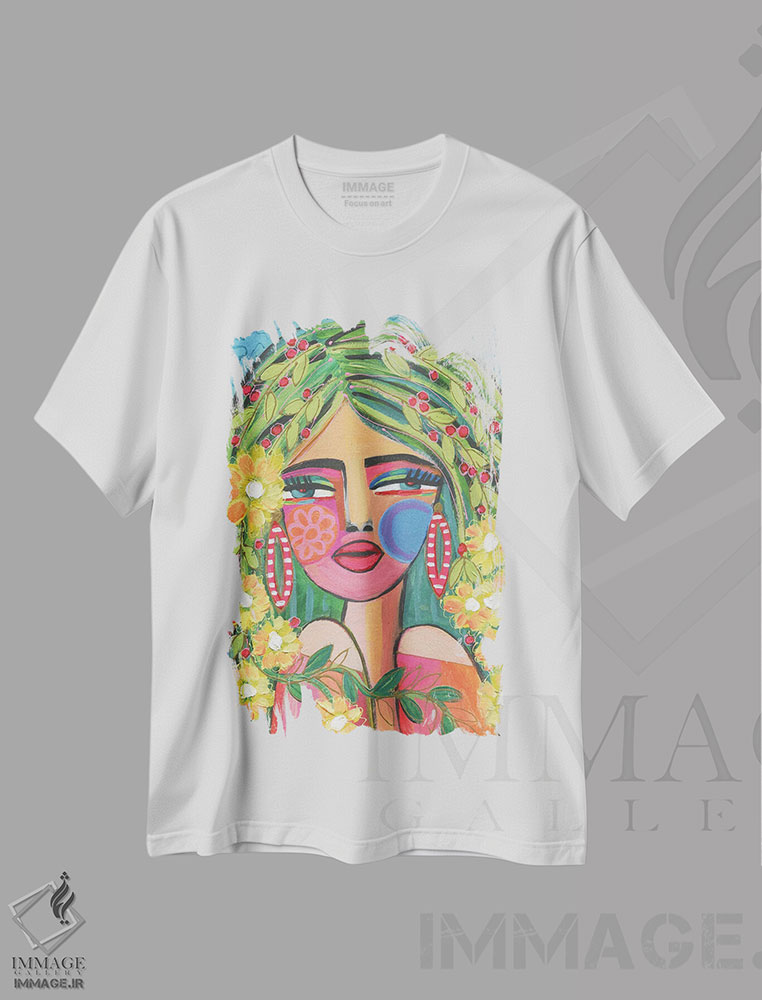 تیشرت طرح دار کودک گل گونهٔ بانوی گادایوا، دکور بوهمی اثر برندا بوش | immage.ir