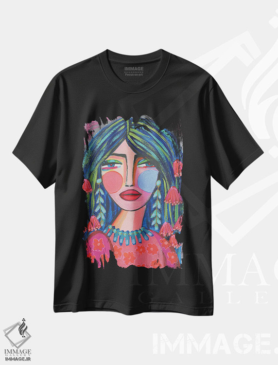 تیشرت طرح دار جنگجوی روح آزاد، دکور بوهمی اثر برندا بوش | فروشگاه ایماژ