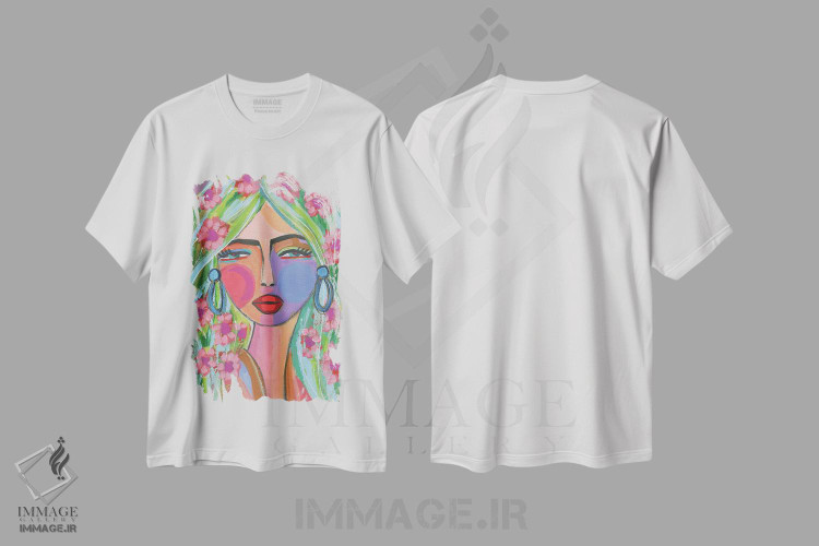 تیشرت طرح دار برای همیشه پری دریایی، دکور بوهمی اثر برندا بوش | فروشگاه ایماژ